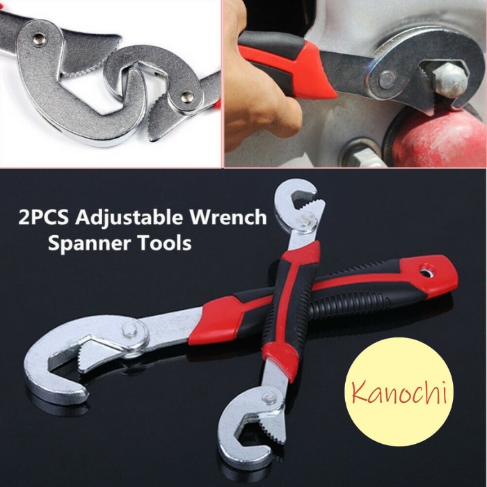 2pcs SNAP N GRIP Kunci Inggris Serbaguna 2 Pas Universal Magic Wrench
