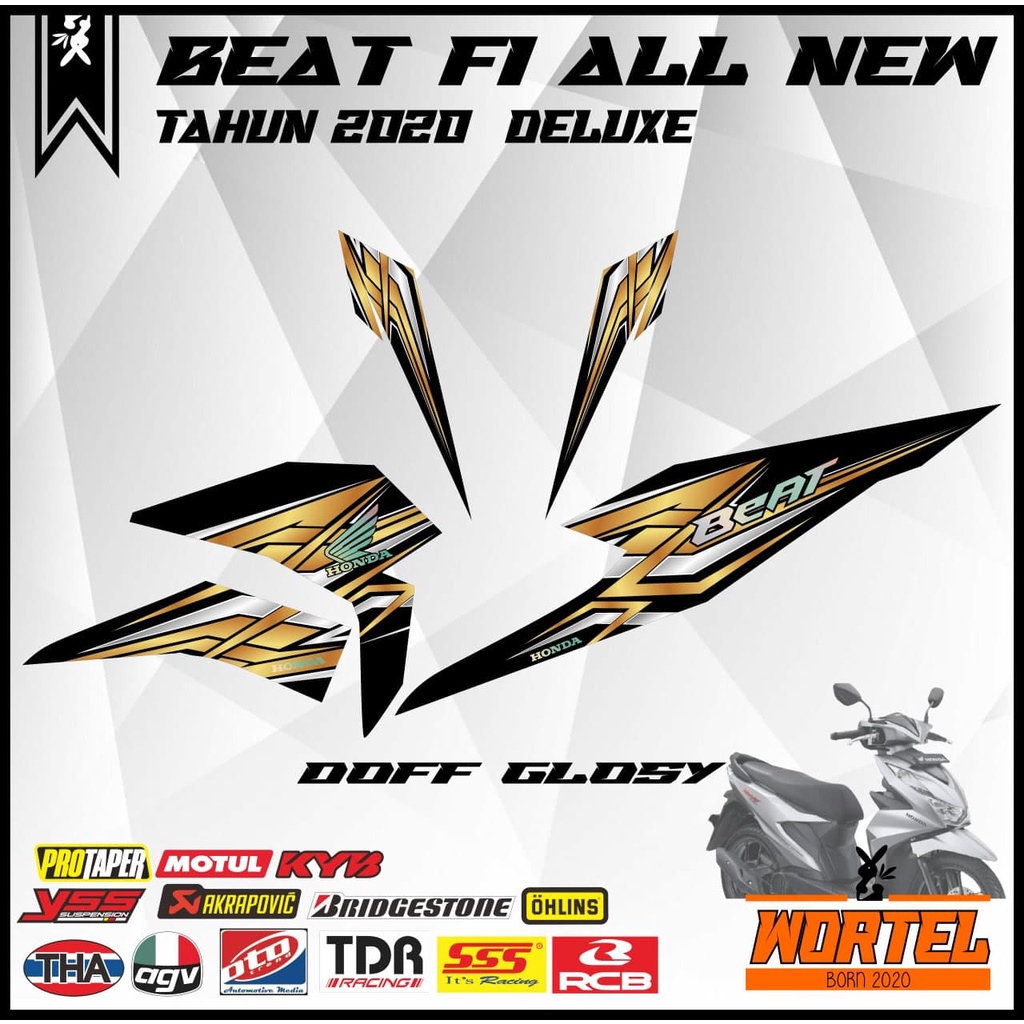 Sticker Striping Decal Motor Beat 2020 / Beat Deluxe Simpel Keren