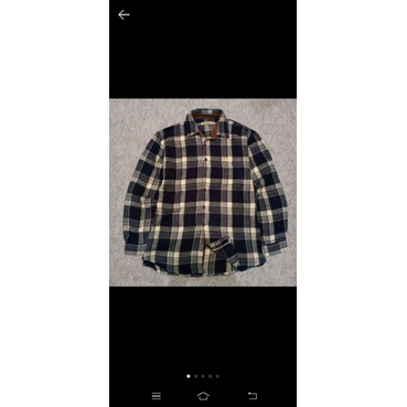 link kemeja flannel wool outer casual pria second 25pcs