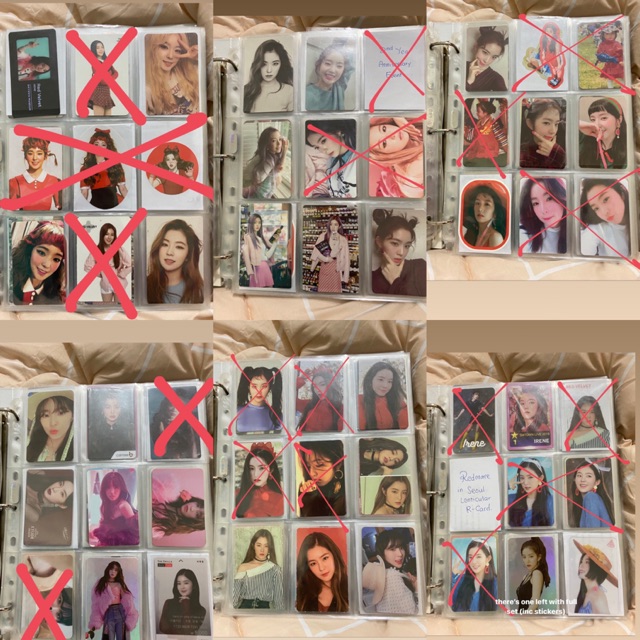 IRENE RED VELVET RV PHOTOCARD PC COLLECTION ALBUM + NON ALBUM WTS KPOP PT. 1