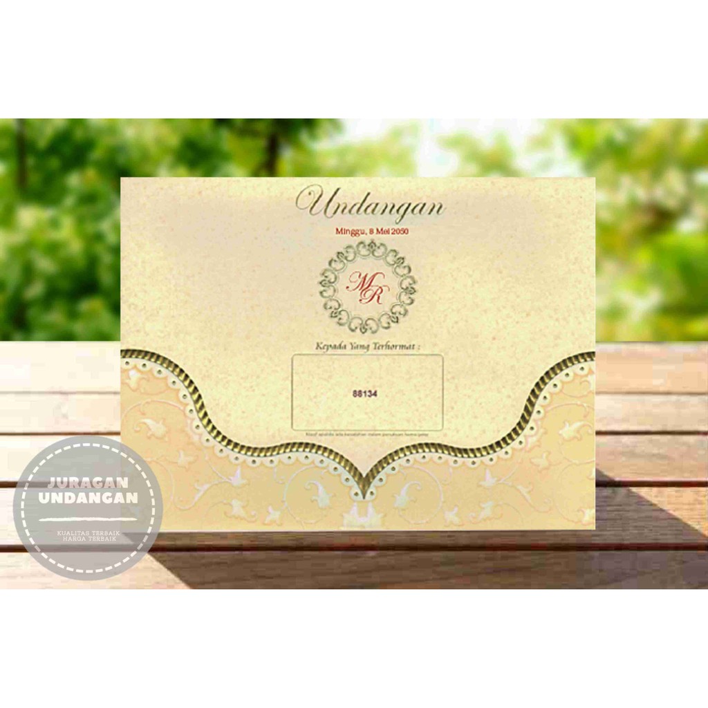 Undangan Pernikahan/Cetak Undangan Murah/Undangan Mewah Erba 88134
