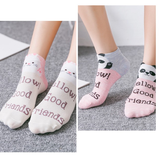 Kaos Kaki Wanita Karakter Motif Cute Lucu Unik Import SHC003