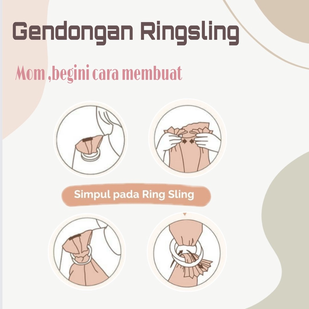 gendongan bayi ringsling karakter terlaris multifungsi