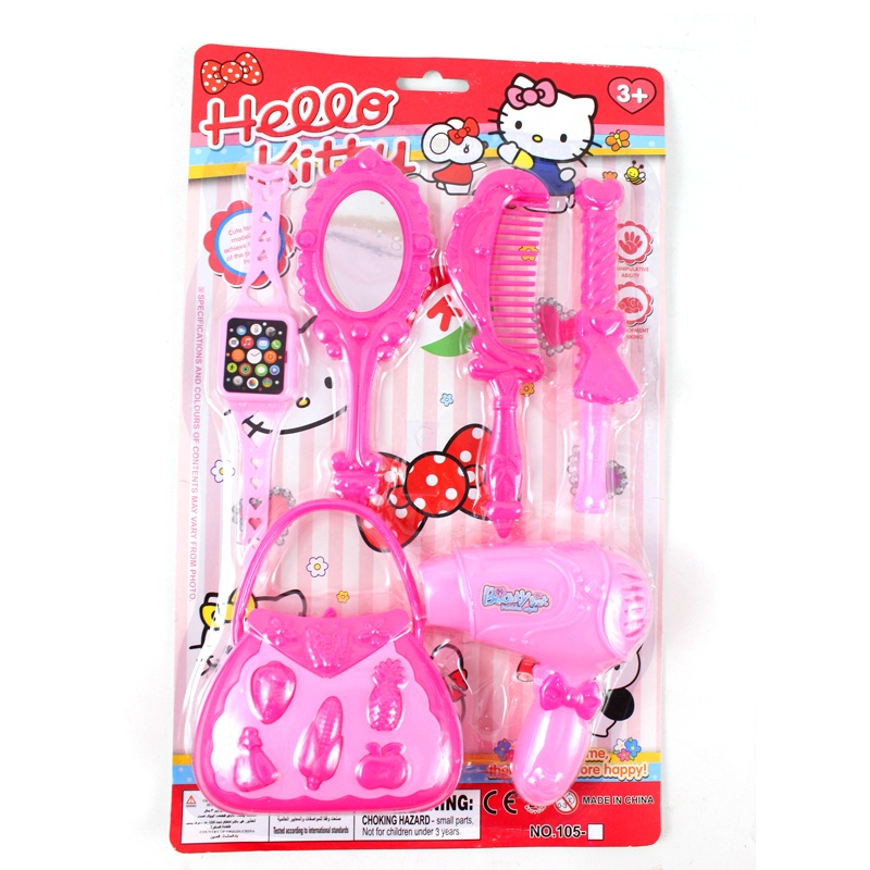 MAINANKEI ANAK MURAH SET SALON HELLOKITTY 5858A MAINAN MAKEUP ANAK HARDRAYER SET MAINAN KECANTIKAN