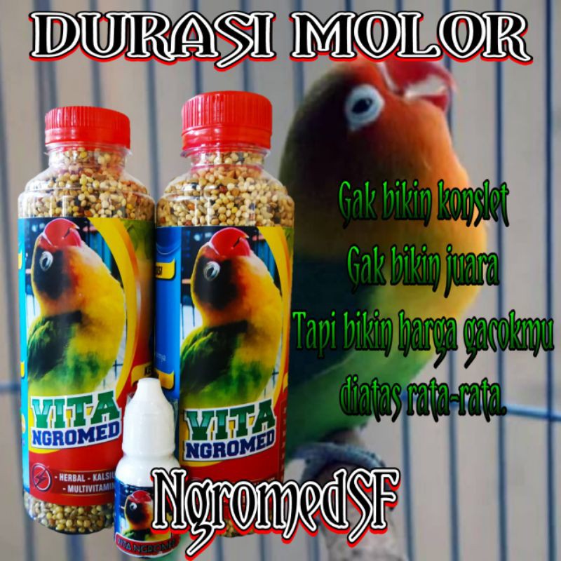 Penggacor Burung LoveBird / Vitangromed / Doping Lovebird Konslet / Pakan Penggacor Lovebird