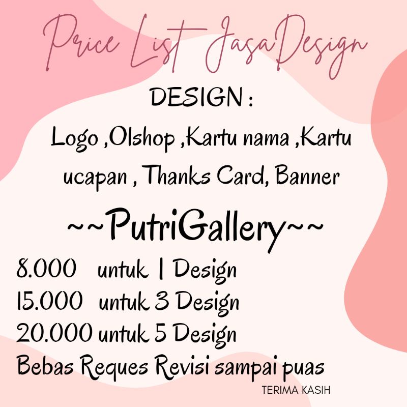 Jasa DESIGN logo olshop estetic