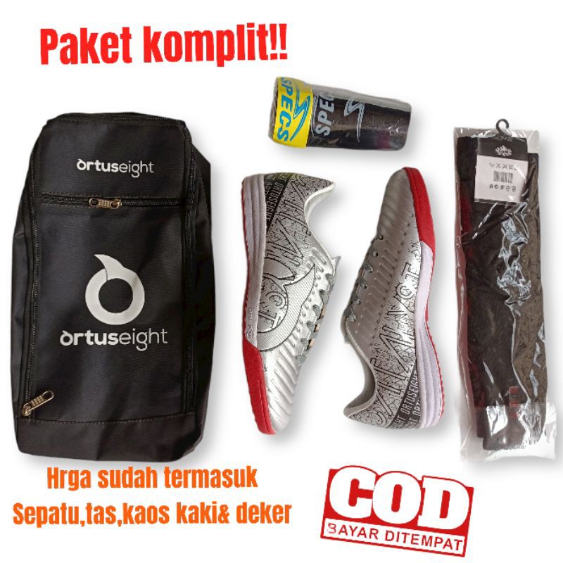 ORTUSEIGHT!! HOT PROMO Sepatu Futsal Ortus CATALYST PAKET KOMPLIT