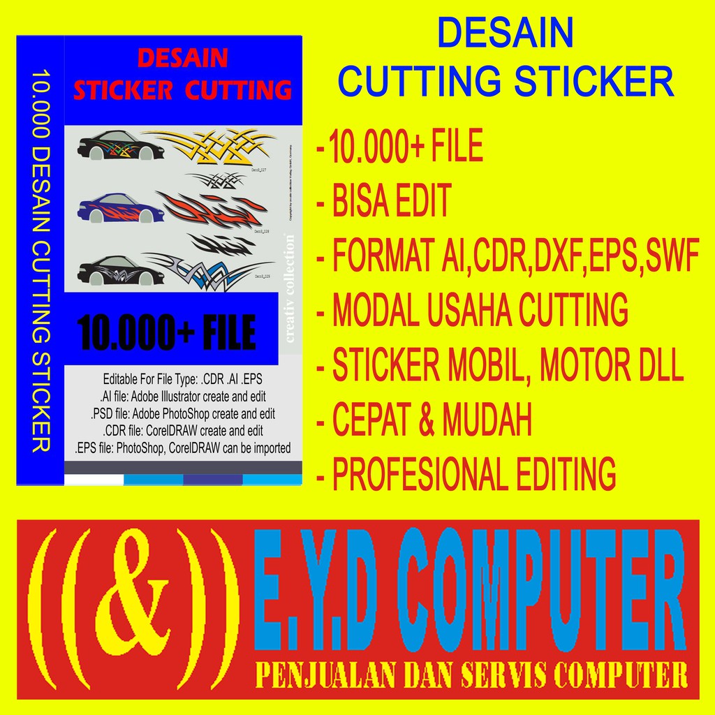 Paling Inspiratif Membuat  Desain  Stiker  Racing  Dengan  