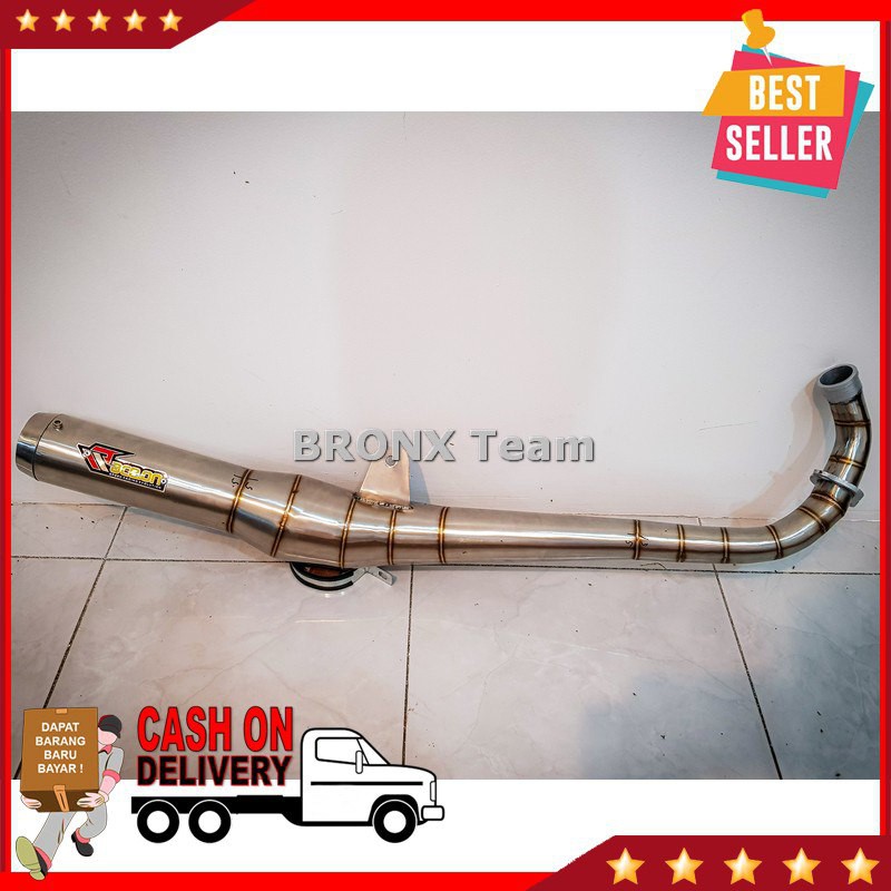 Knalpot RX King Model Thailand Stainless Cacing - COD