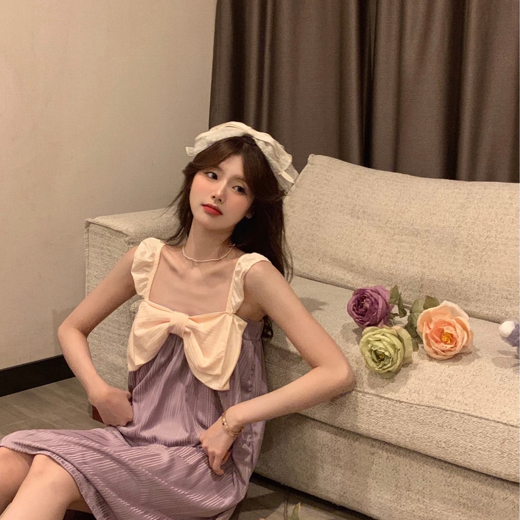 TELLY ➡️ 272 Baju Tidur Daster Gaun model Tanktop Pita Besar Import Korea High Quality