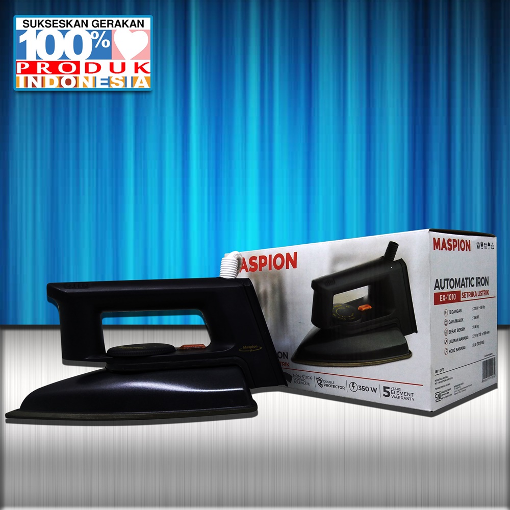 FM - Setrika Listrik Maspion EX-1010 Automatic iron | Gosokan | Setrika EX-1010