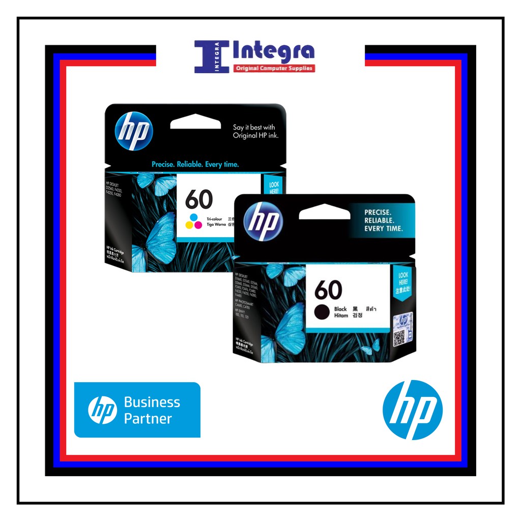 Tinta HP 1 Set 60 (Black &amp; Colour) Original Cartridge