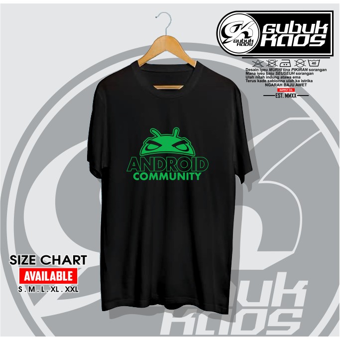 BAJU KAOS ANDROID COMMUNITY- GUBUK.KAOS
