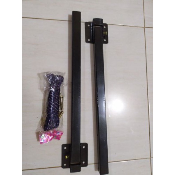 Gardenglories Jemuran Baju Jemuran Dinding Rak Baju Bonus Tali Jemuran