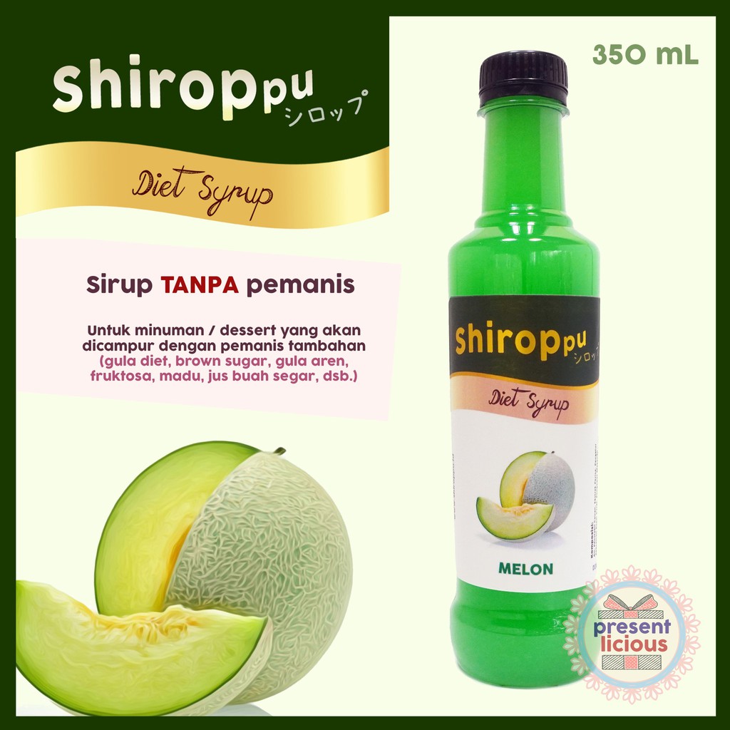 

Melon | Shiroppu Diet Syrup 350 mL | Sirup Rasa Melon Tanpa Pemanis