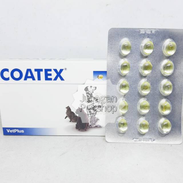 COATEX (1 BUTIR) | Vitamin Bulu/Sakit Hewan | Suplemen Kucing/Anjing | Meningkatkan Nafsu Makan