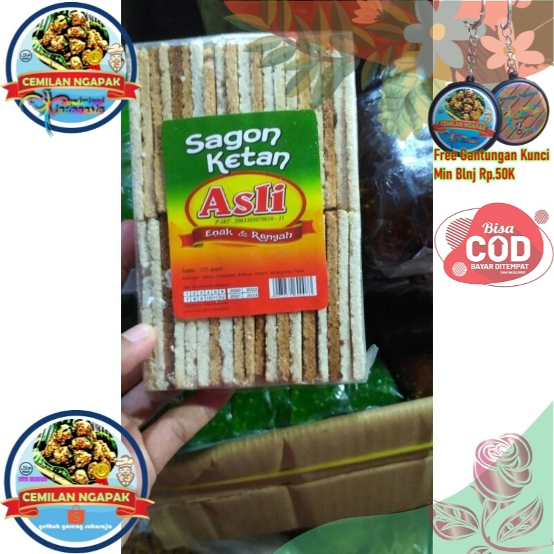 

Sagon Ketan Kelapa Asli - Cemilan Kampung Enak & Renyah WonderFood Indonesia
