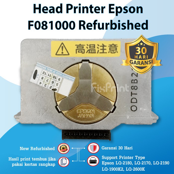 Print Head Printer Epson LQ2190 LQ2180 LQ2170 LQ 2180 LQ 2170 LQ 2190 LQ2600K Original Refurbished