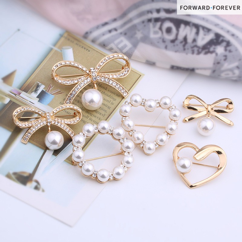 Fashion Perhiasan Syal Mutiara Gesper M40035