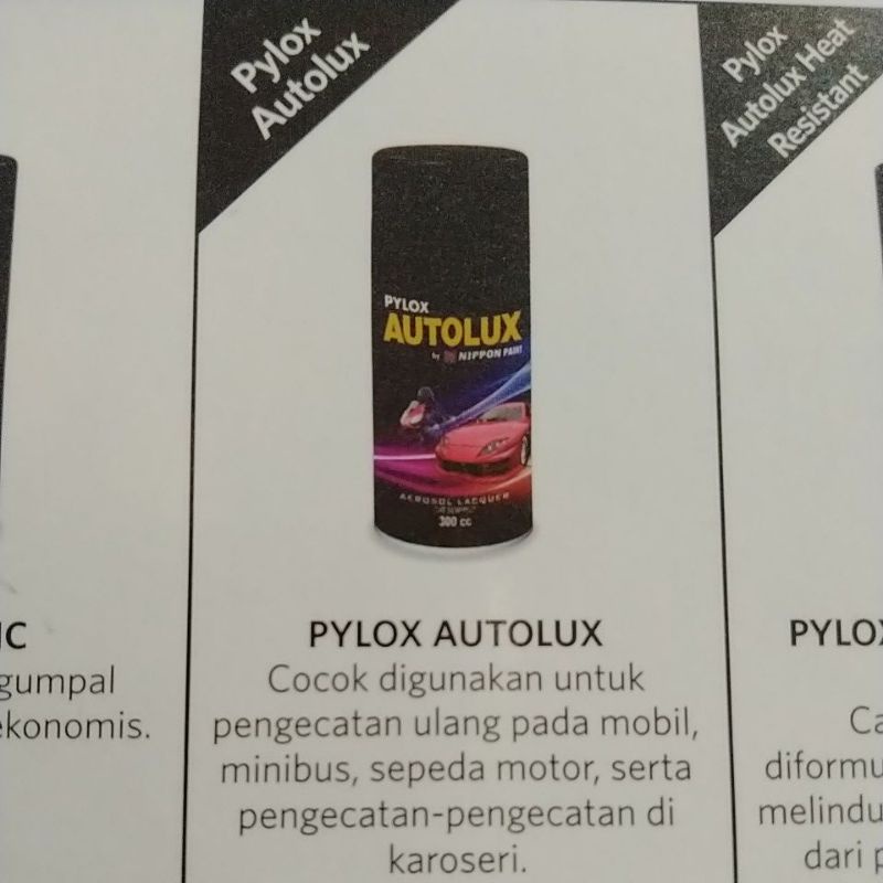 cat semprot pylox autolux