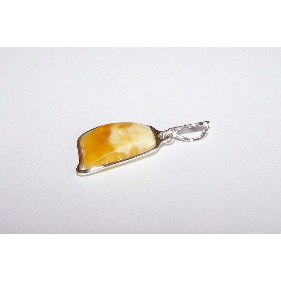 Natural Baltic Amber Pendant Sterling Silver 925 JAR105