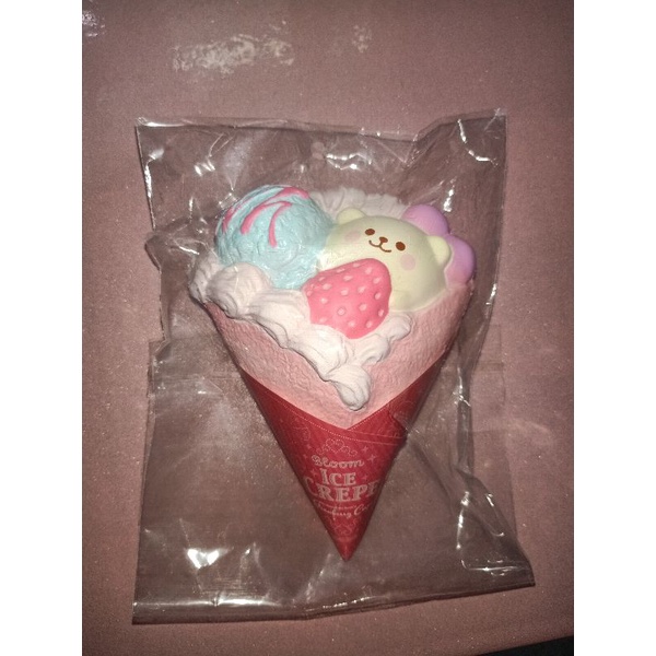 Squishy Ibloom Marmo Ice Crepe Pink Preloved Murah