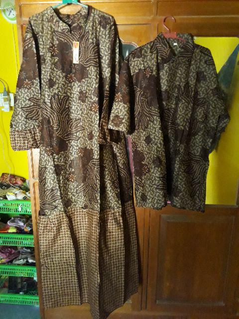 Tasyananu_batik Ipnu-ippnu Couple Gamis Brokat 2564 / Mahardani Couple