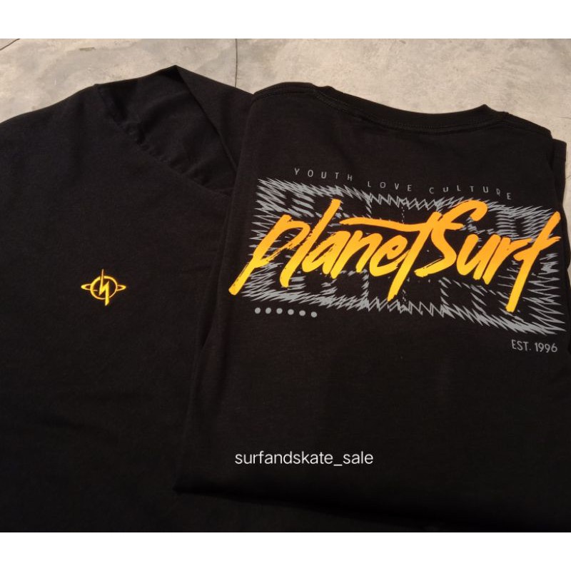 Kaos Lengan Panjang Planet Surf Original Brunnen 211C Black
