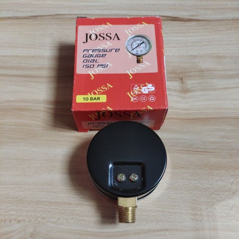 Jossa pressure gauge 10bar / JOSSA manometer 10kg  / Jossa meteran compresor 10bar