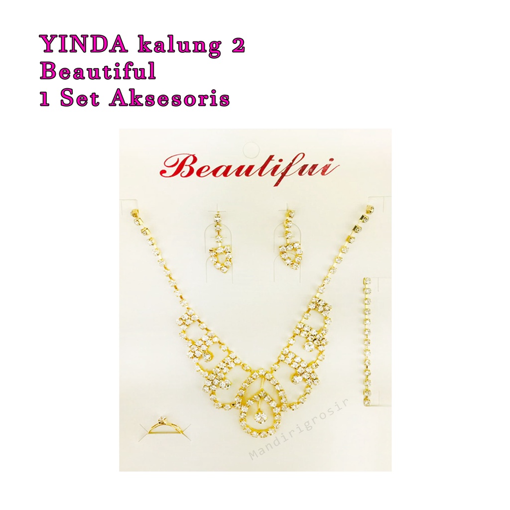 1 Set Aksesoris*YINDA kalung 2 *Beautiful * Aksesoris