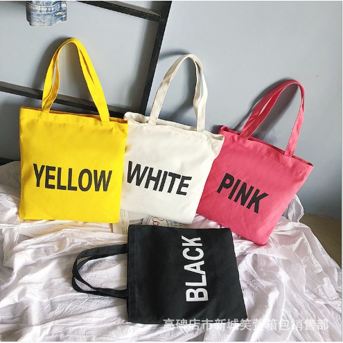 Tas Wanita Tote Bag / Tote Bag Kanvas / Totebag Wanita / Tas Kuliah / Handbag / Tas Tote Simple