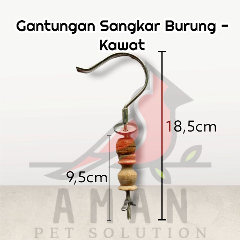 Gantungan Sangkar Burung - Kawat