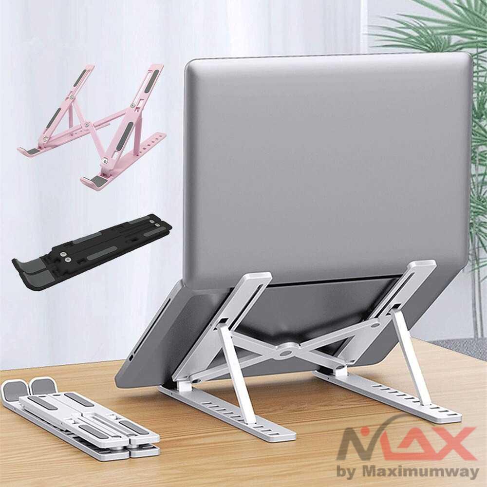 NUOXI Stand Holder Ventilasi Laptop portable bisa dilipat ringan di lipat jadi kecil tatakan ventilasi udara laptop Standar meja Riser Foldable Adjustable 8 Level 13 inch 15 inch 17 inch notebook tablet computer komputer aksesoris accessories mac book