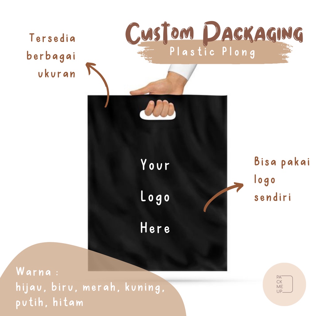 [TERMURAH] Packmeup.id -  Custom Kantong Plastik | Sablon | Plastic Bag | Kantong Plastik