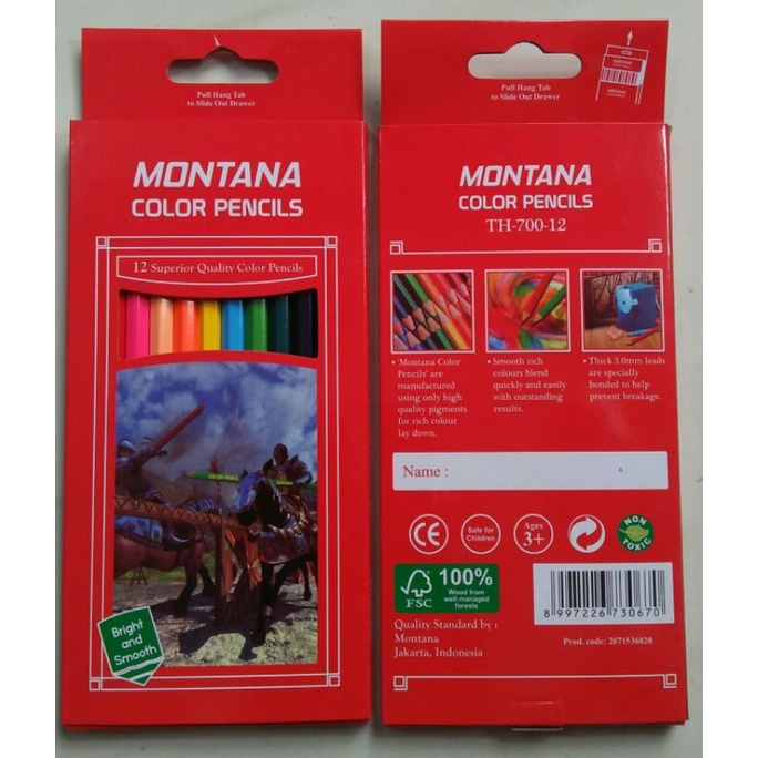 

MONTANA PENSIL 12 WARNA MONTANA TH-700-12