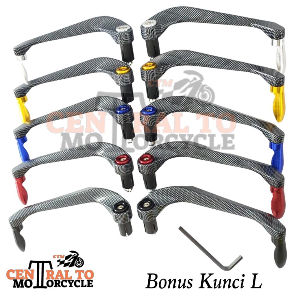 Proguard Karbon / Handguard Carbon / Pelindung Jari Tangan Stang Motor CNC Bisa Untuk Semua Motor