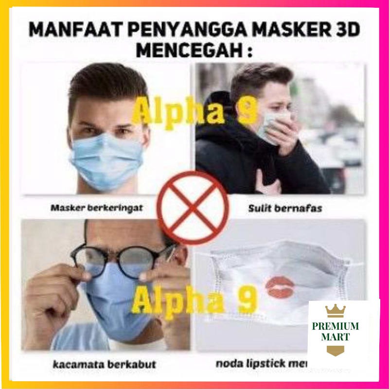 PENYANGGA MASKER 3D MASK BRACKET SILIKON (Premiummart)