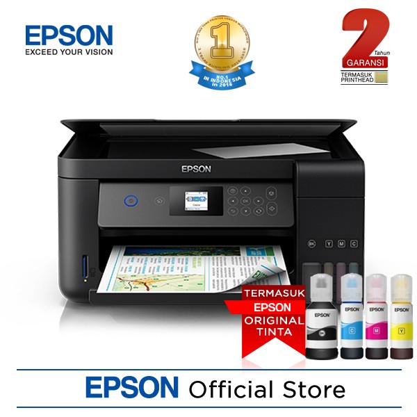 Printer Epson L4160 L 4160 L-4160 A4-Scan-Copy-Wifi-Duplex