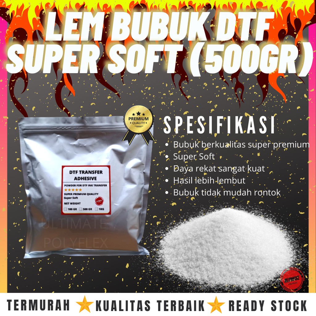 

Powder DTF Super Soft 500gr PREMIUM QUALITY