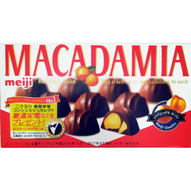 

Coklat Macadamia (Meiji) 84 gr