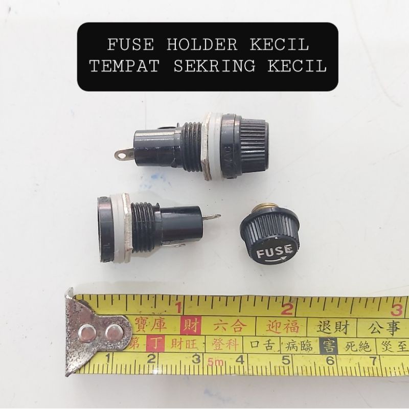 FUSE HOLDER PENDEK TEMPAT SEKRING PENDEK SEKERING