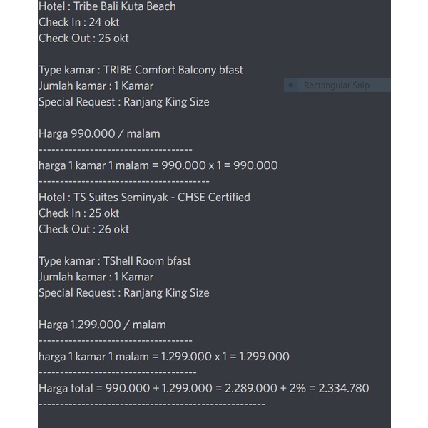 Hotel : double six seminyak