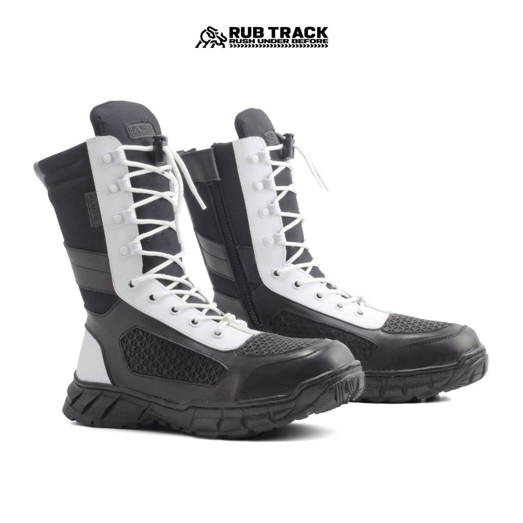 RUBTRACK - Sepatu Pdl Boa Provos Pdl Ninja Bahan Kulit Asli Terbaik Pdl Polri Tni Resleting Ziper Top Tactical Shoes