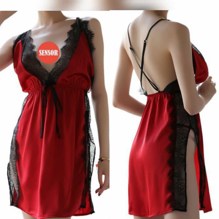 ACL1099 - Sexy Lingerie Night Gown Baju Tidur Seksi Baby Doll