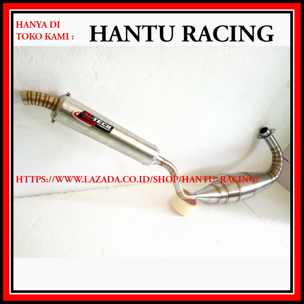 Knalpot Cobra Ninja R Ninja RR Ninja SS 2 tak AITECH Stainless suara garing