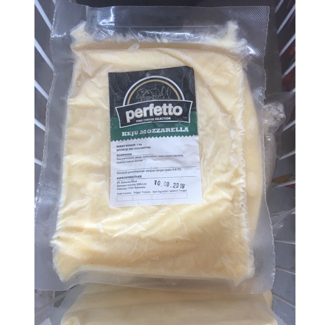 Keju Mozarella 1 KG Perfetto Cheese Mozarela