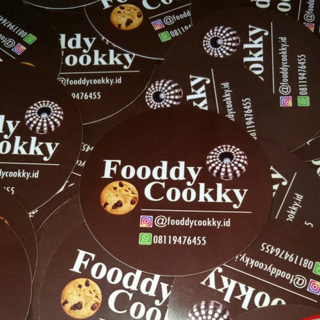 

Stiker label makanan/stiker cromo d=4/stiker toples/stiker lingkaran/produk/stiker minuman/kemasan