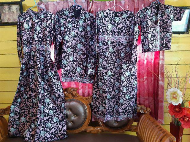 Couple Batik Keluarga || Setelan Couple Batik Ayah Ibu Anak Cewek Cowok || Couple Batik Family Gamis
