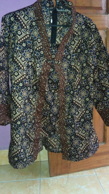 Tey-17 Batik Wanita Asj Sa Hrb026 Kenogo Kemeja Tosca Pendek