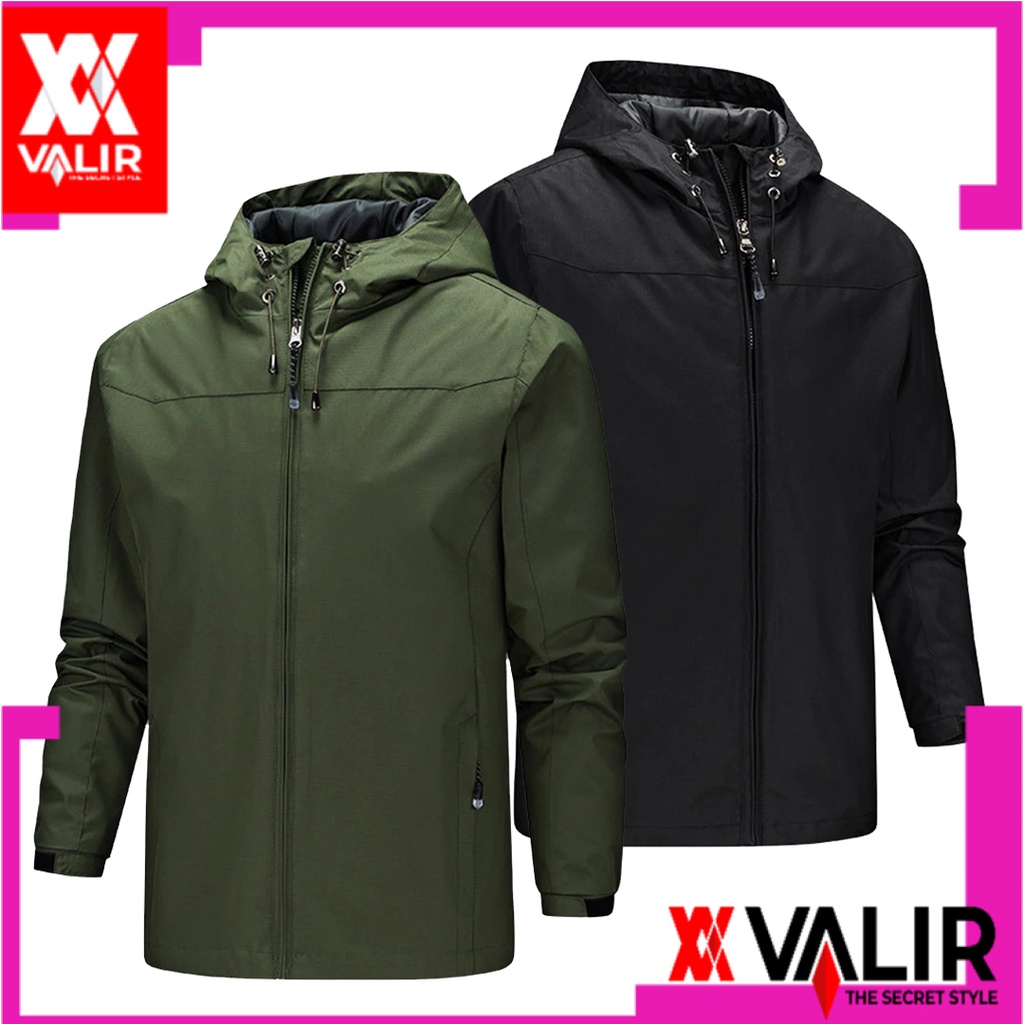 Valir jaket yang bagus untuk pria fline Casual Multifungsi Hitam 600gr - 1pcs